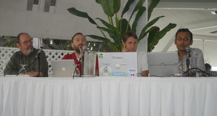 Wiki future panel: Ward Cunningham, Jimmy Wales, Ross Mayfield, Sunir Shah