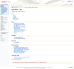 FAQ page