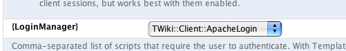 Security settings
