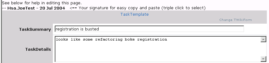 Sven's slightly more hidden Change Form button