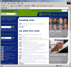 News portal, above the fold view (click to enlarge)