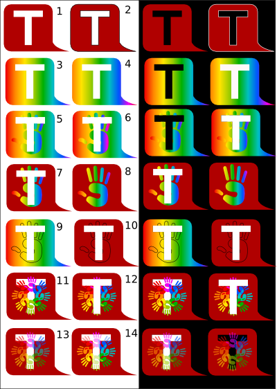 Swiss T variations PNG favicon size