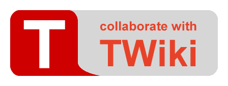Logo with 'T' in a speech bubble, with 'Collaborate with TWiki' tagline