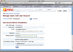 Admin function: User data management