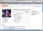User profile page in edit mode