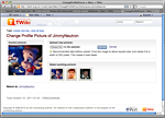 User profile page, modify profile picture