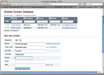  Sample TWiki app: Contact DB using TML (TWiki Markup Language)