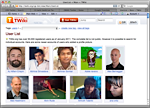 User list on TWiki.org